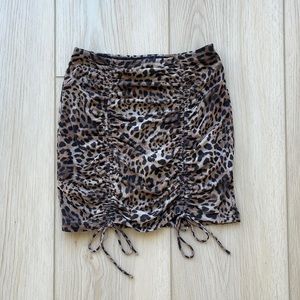 Princess Polly leopard mini skirt